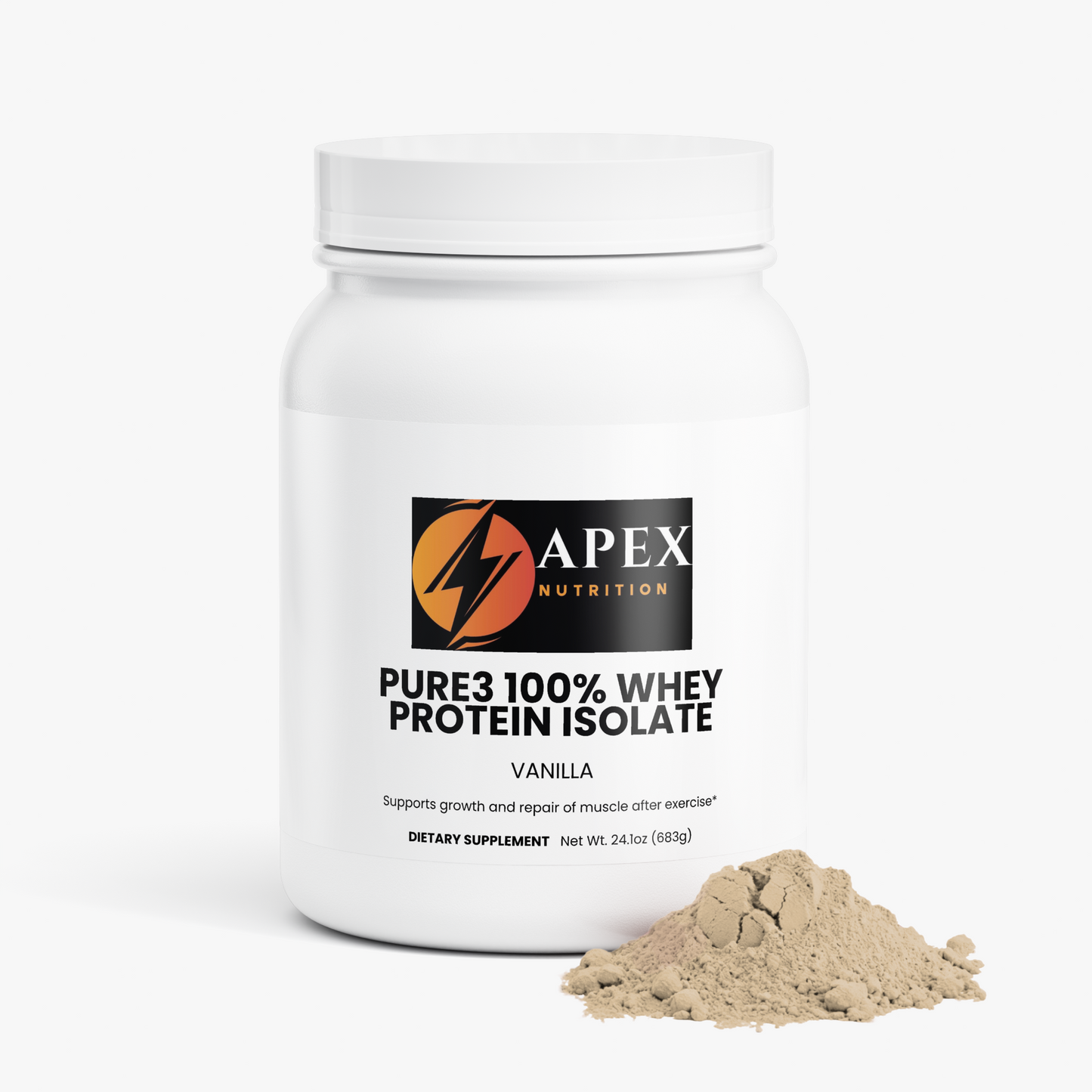 Pure3 100% Whey Protein Isolate (Vanilla)