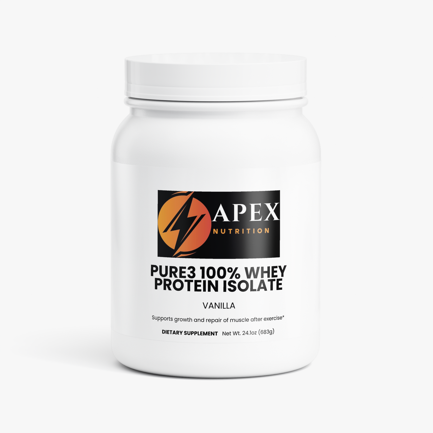 Pure3 100% Whey Protein Isolate (Vanilla)