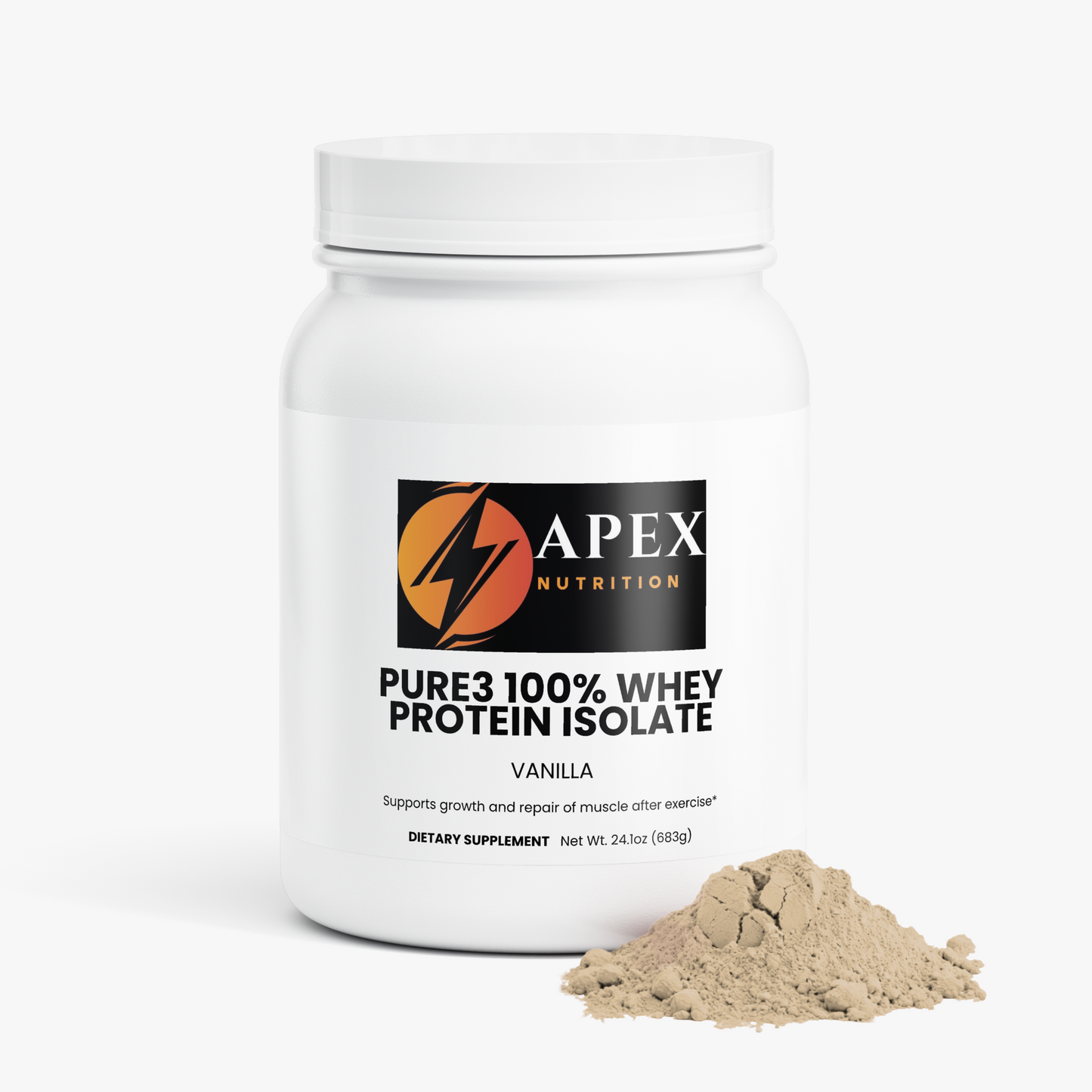 Pure3 100% Whey Protein Isolate (Vanilla)